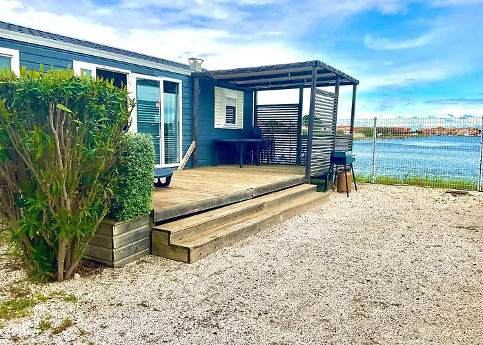 Azur Premium Climatise 4 Etoiles Au Camping La Presqu'Ile Du Barcares Vue Imprenable