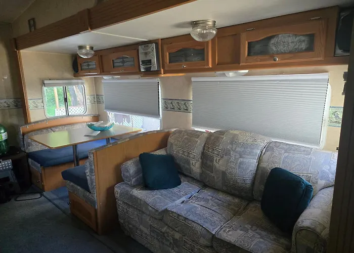 Family Rv In A Farm