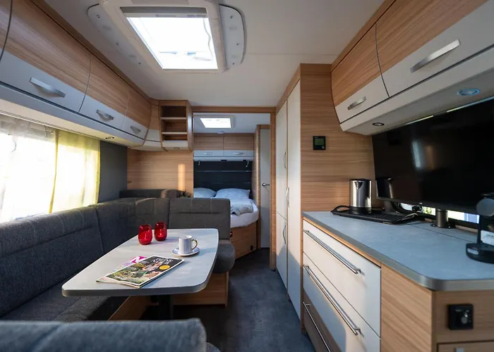 Kleines Mobilheim Mit Toller Ausstattung Und Vorzelt Im Heide Resort Brueggen