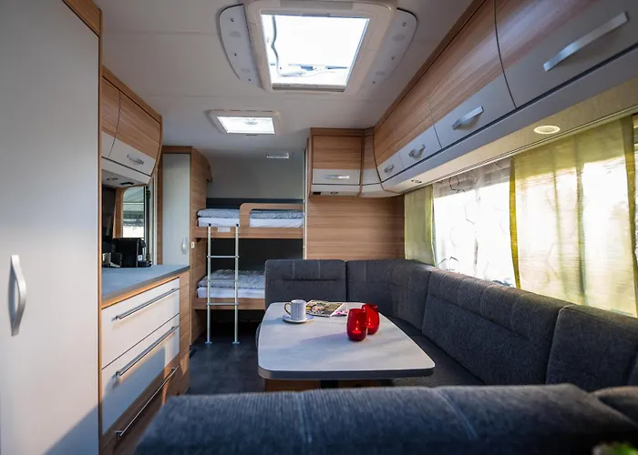 Kleines Mobilheim Mit Toller Ausstattung Und Vorzelt Im Heide Resort Brueggen