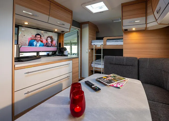 Kleines Mobilheim Mit Toller Ausstattung Und Vorzelt Im Heide Resort Brueggen