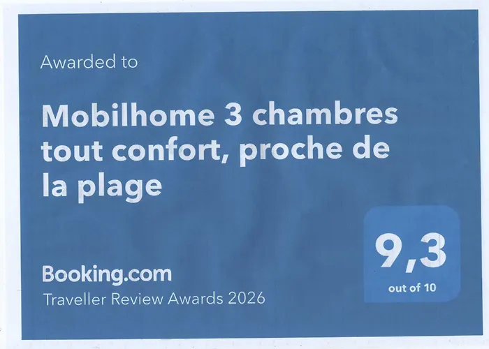 Mobilhome 3 Chambres Tout Confort, Proche De La Plage