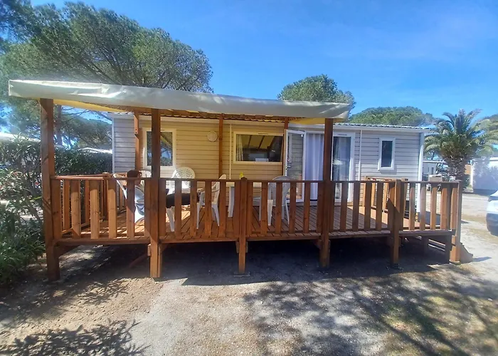 Mobil-Home Climatise, Tout Confort, 3 Ch, 6 Pers, Sans Vis A Vis, Dans Camping 4 Etoiles A La Presqu'Ile Du Barcares