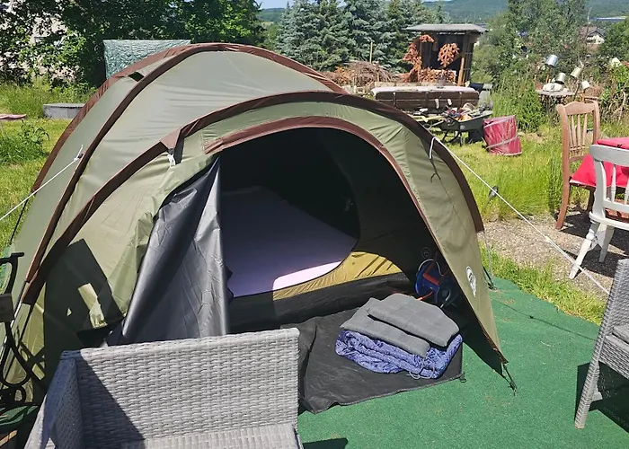 Unser Igluzelt "Iglubert"" Camping Im Privatgarten Mit Lutzmatratze Und Komfort Schluechtern Main-Kinzig