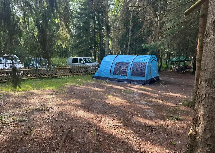 Familienzelt Einfach Camping Direkt Am Strand